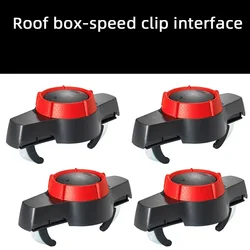 4 x Universal Car Roof Box Luggage Bag Mounting Buckle Clip Roof Rack Lock Holder Quick Mount Adjustable Premium Fit Fixer