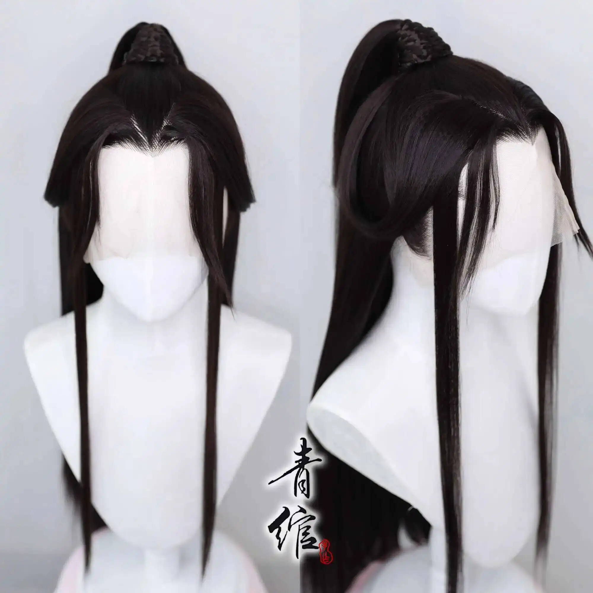 

Tian Guan Аниме Ci Fu Hu Hua Cheng Xie Lian парик Синтетический длинный прямой черный парик для косплея для вечеринки, костюм на Хэллоуин