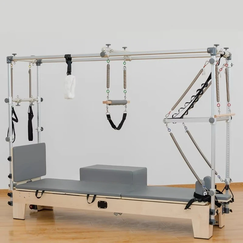 

High-End Maple Wood Pilates Reformer, Full Trapeze Machine for Professional Yoga Studio & Home Training