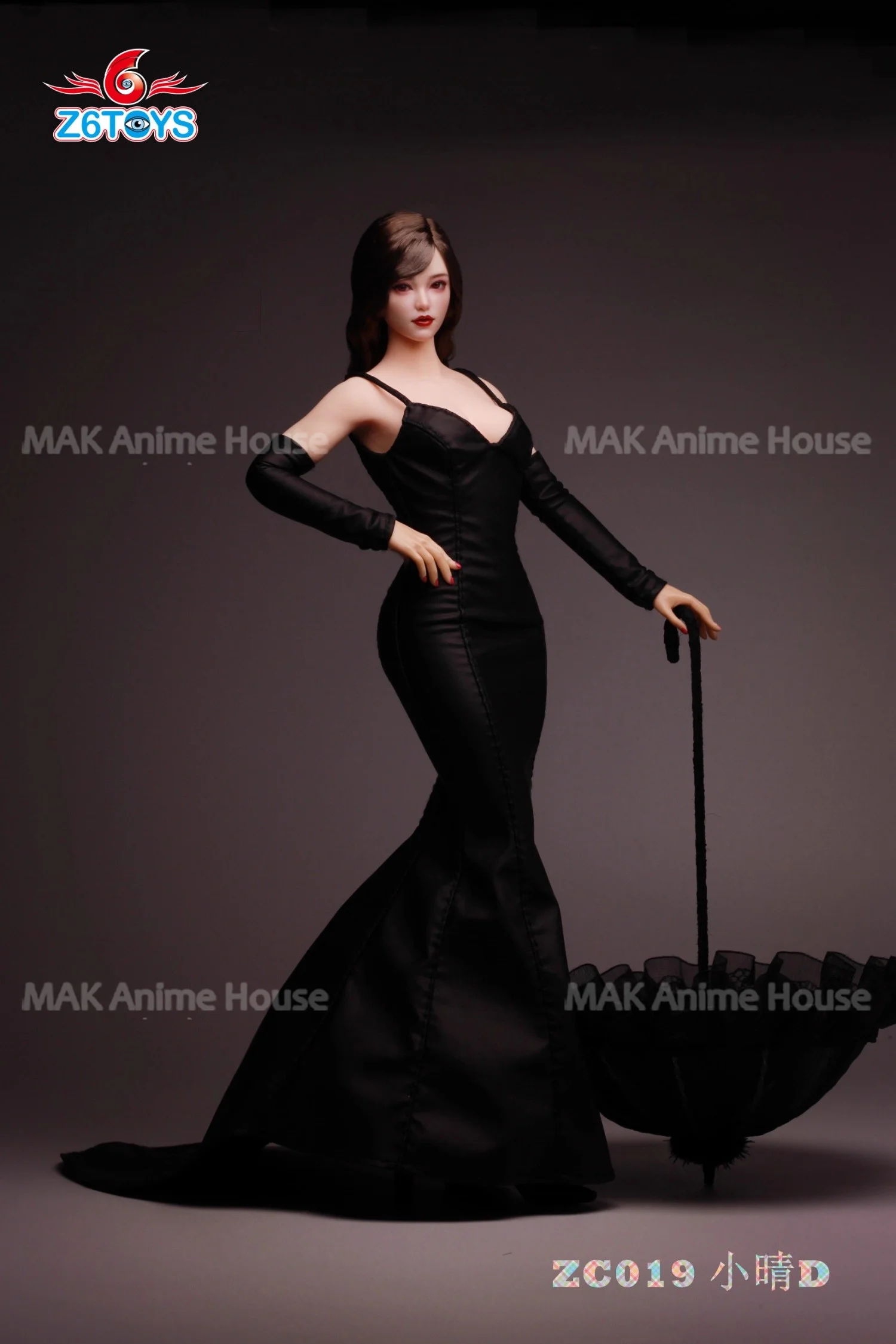 Z6TOYS ZC019 1/6 Scale Asian Beauty Xiaoqing Movable Eyes Head Carving Model Fit 12'' Female Soldier Action Figure Body