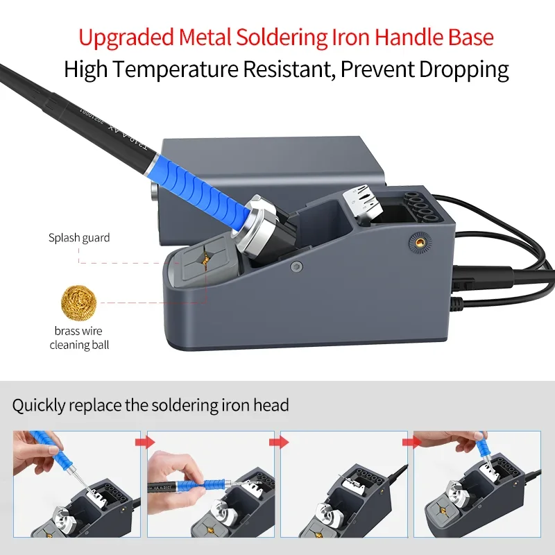 

Brand New AIXUN T3B Intelligent Soldering Station with T115/T210 Series Handle Welding Iron Tips Electric Set