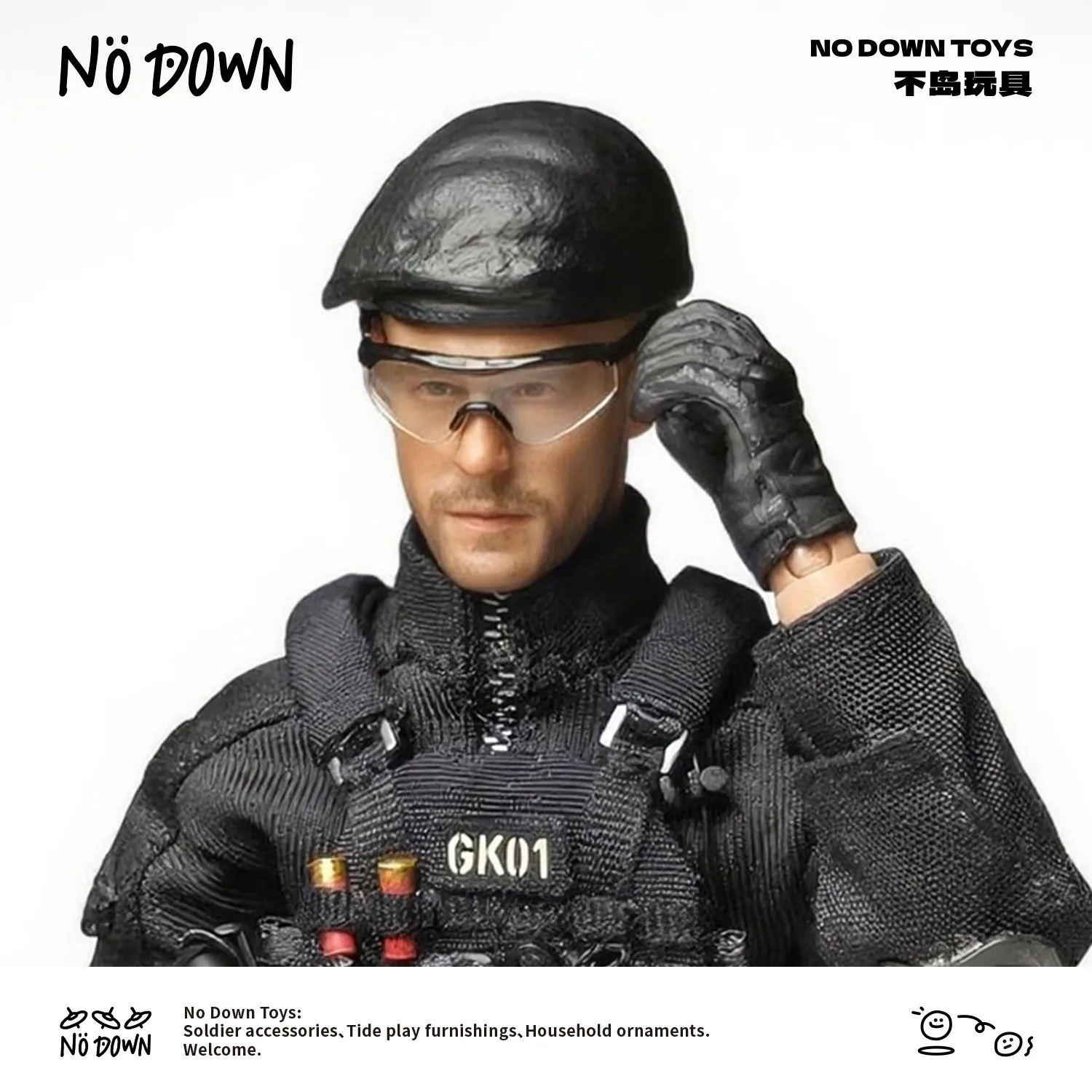 1/12 Scale Soldier Tactical Goggles Model for 6'' Figure