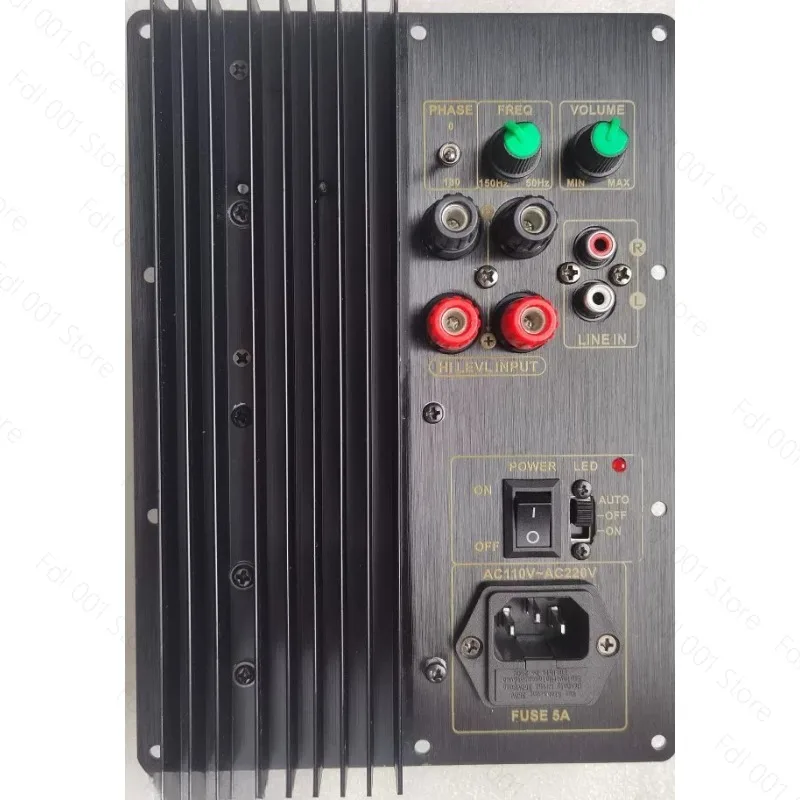 Subwoofer Amplifier Board, Heavy Bass Power Amp for 5.1 7.1 Home Theater, Active DIY Speaker Parts