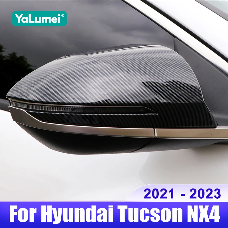 

For Hyundai Tucson NX4 2021 2022 2023 Hybrid N Line Car Side Rearview Mirror Cap Cover Shell Trim Accessories