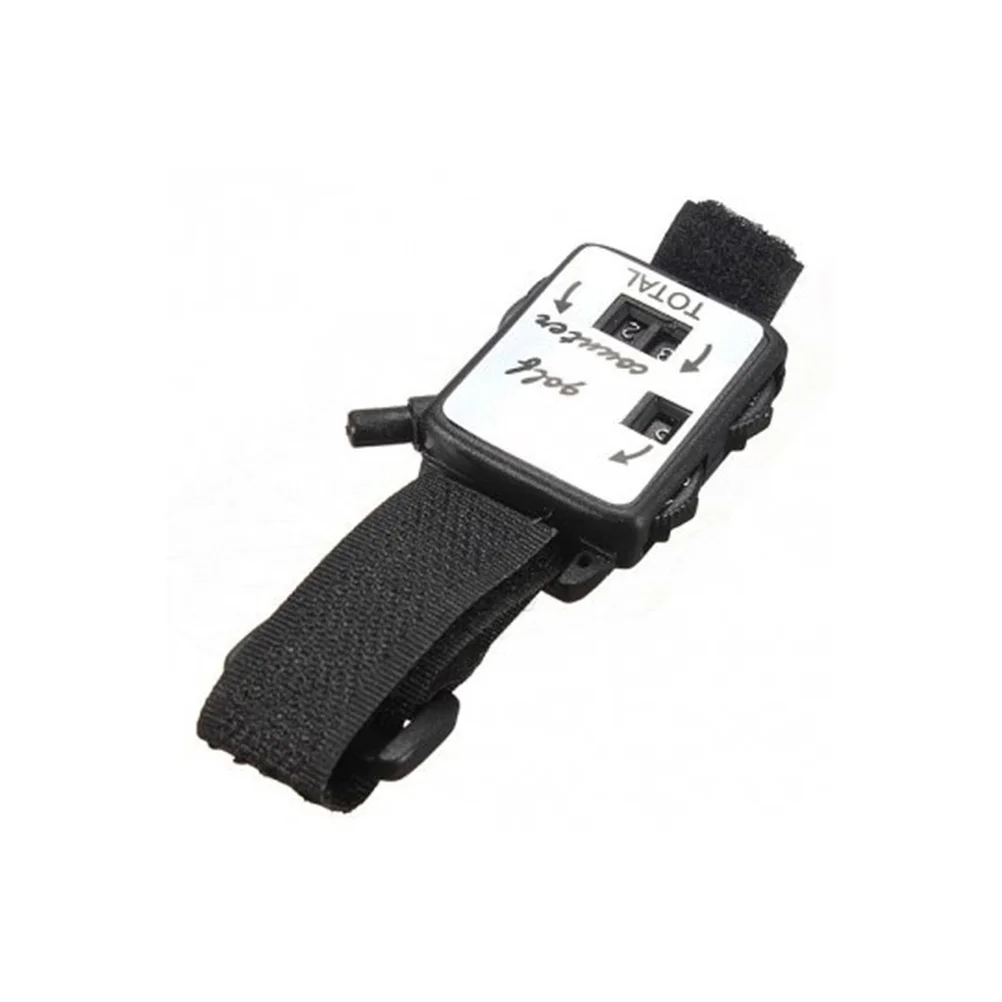 

Golf Score Counter Black Referee Wristband Stroke Score Keeper Golfer Scorekeeper Wrist Strap Easy Use Referee Wristband