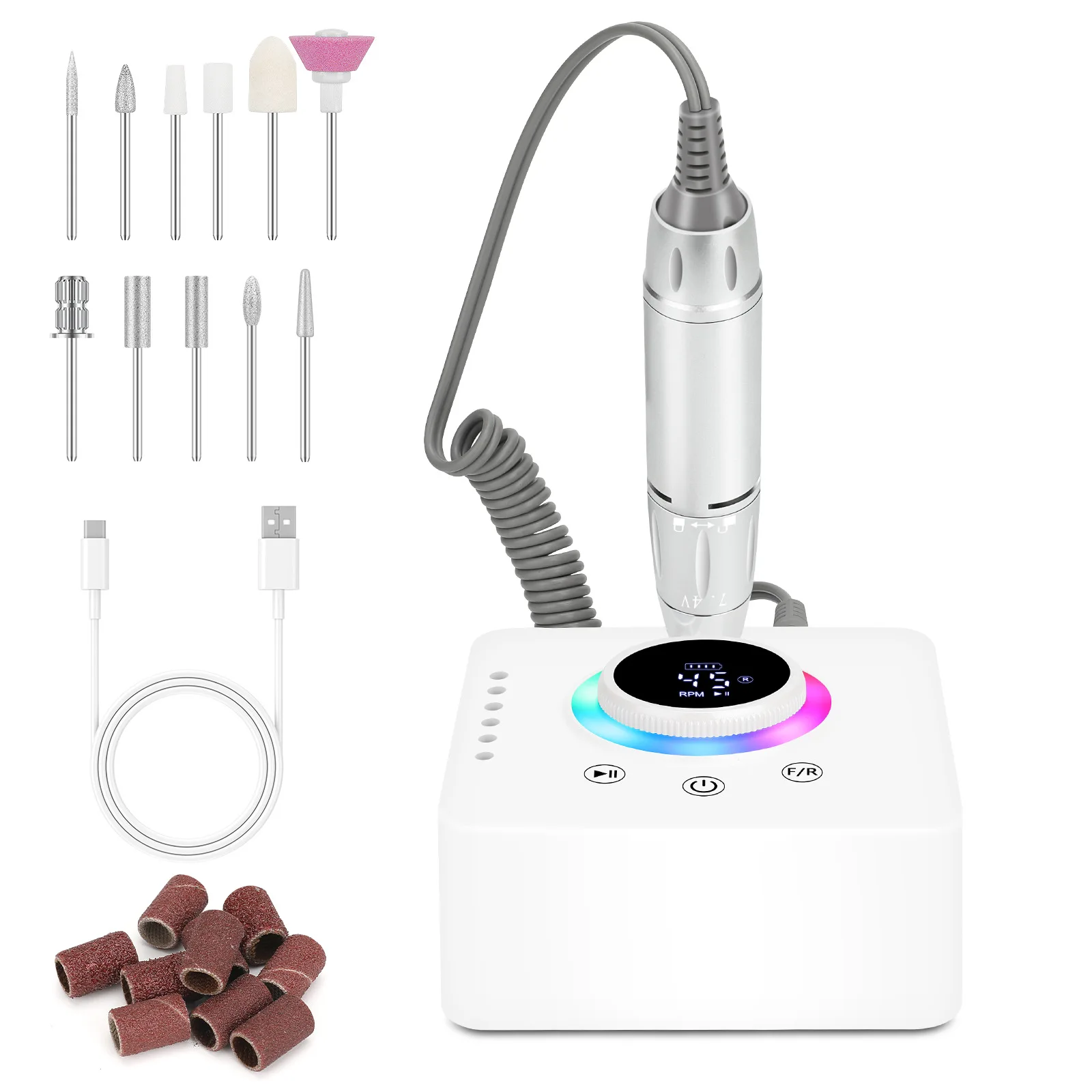 S02 Desktop USB Interface Electric Professional Nail Drill Machine