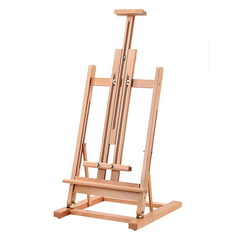 

Большой настольный мольберт из массива дерева, настольный мольберт, художественный эскиз, подставка для масляной живописи, подъемный складной кронштейн из бука