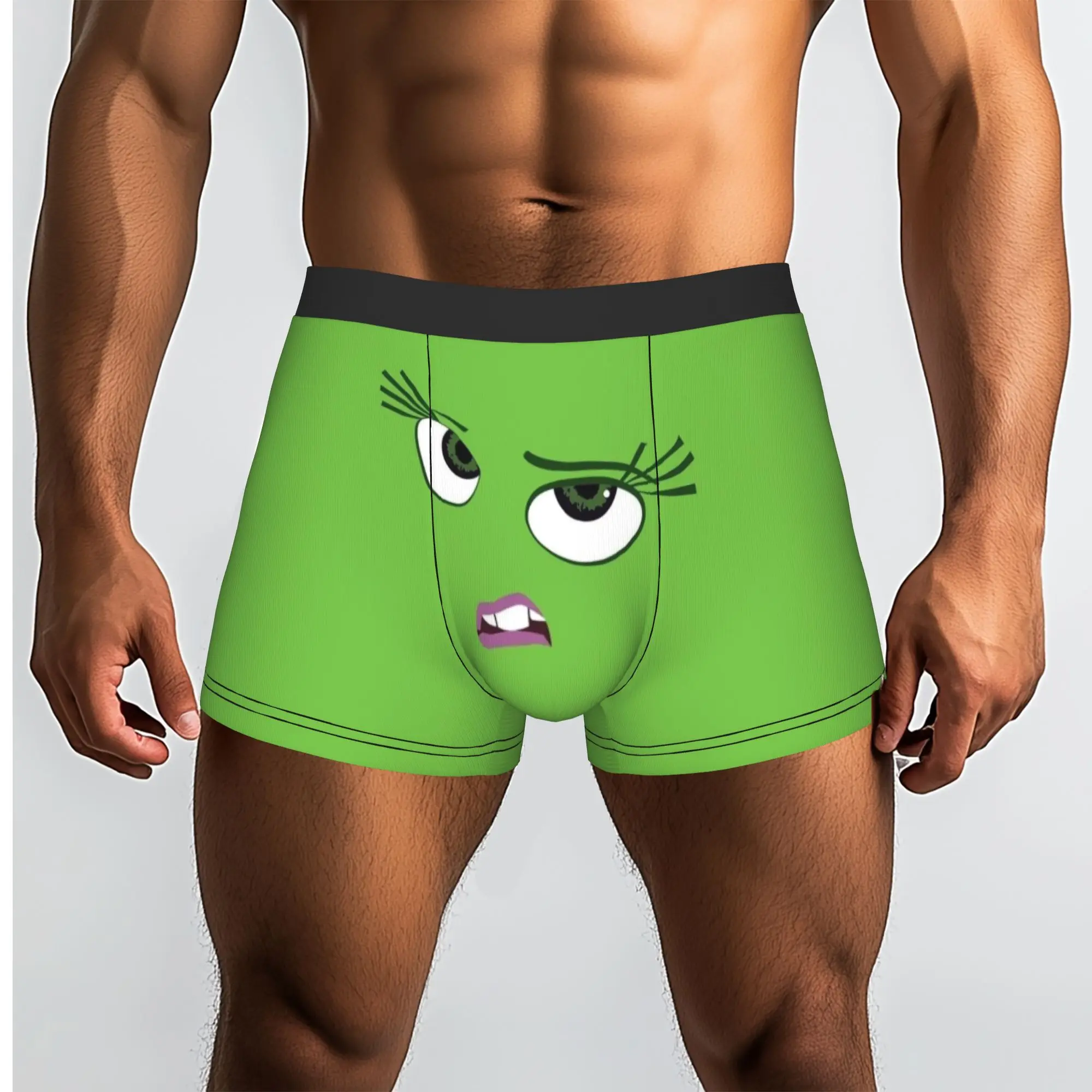 Custom I-Insides Cartoon Out   Boxer Shorts For Homme 3D Printed  Underwear Panties Briefs Stretch Underpants
