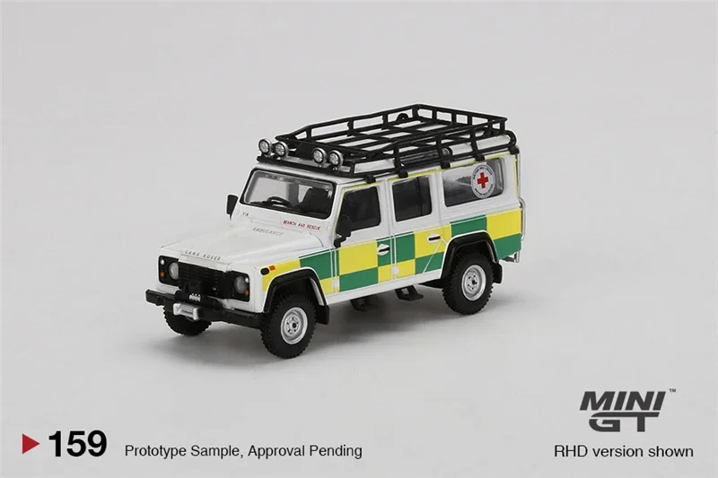 MINI GT 1:64 Defender 110 British Red Cross Search & Rescue RHD Diecast Model Car