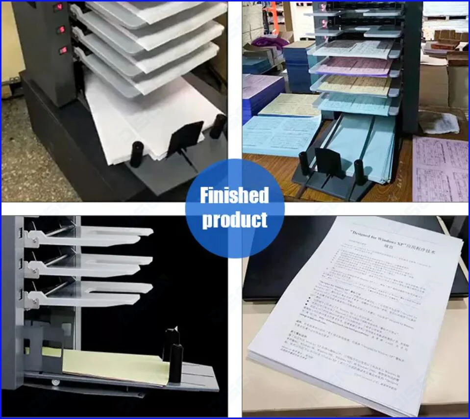 Automatic binding system, paper collection folding machine, stapler, booklet making machine 6 10 12 20 station paper finishing m