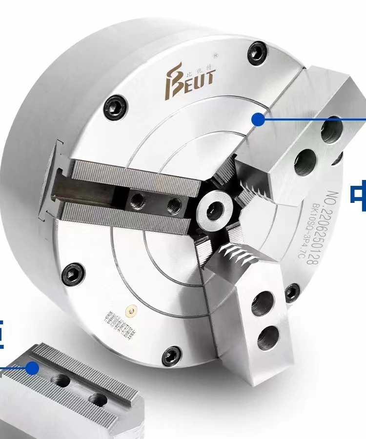 Three-Jaw Medium-Solid Pneumatic Chuck Bk110 130 160 200 250 320