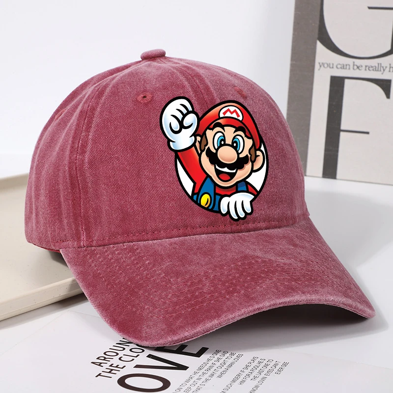 Super Marios Bros Adult Baseball Cap Man Anime Casual Hat Women Cartoon Cute Caps Summer Accessories Fashion Sunbonnet Gift 2025