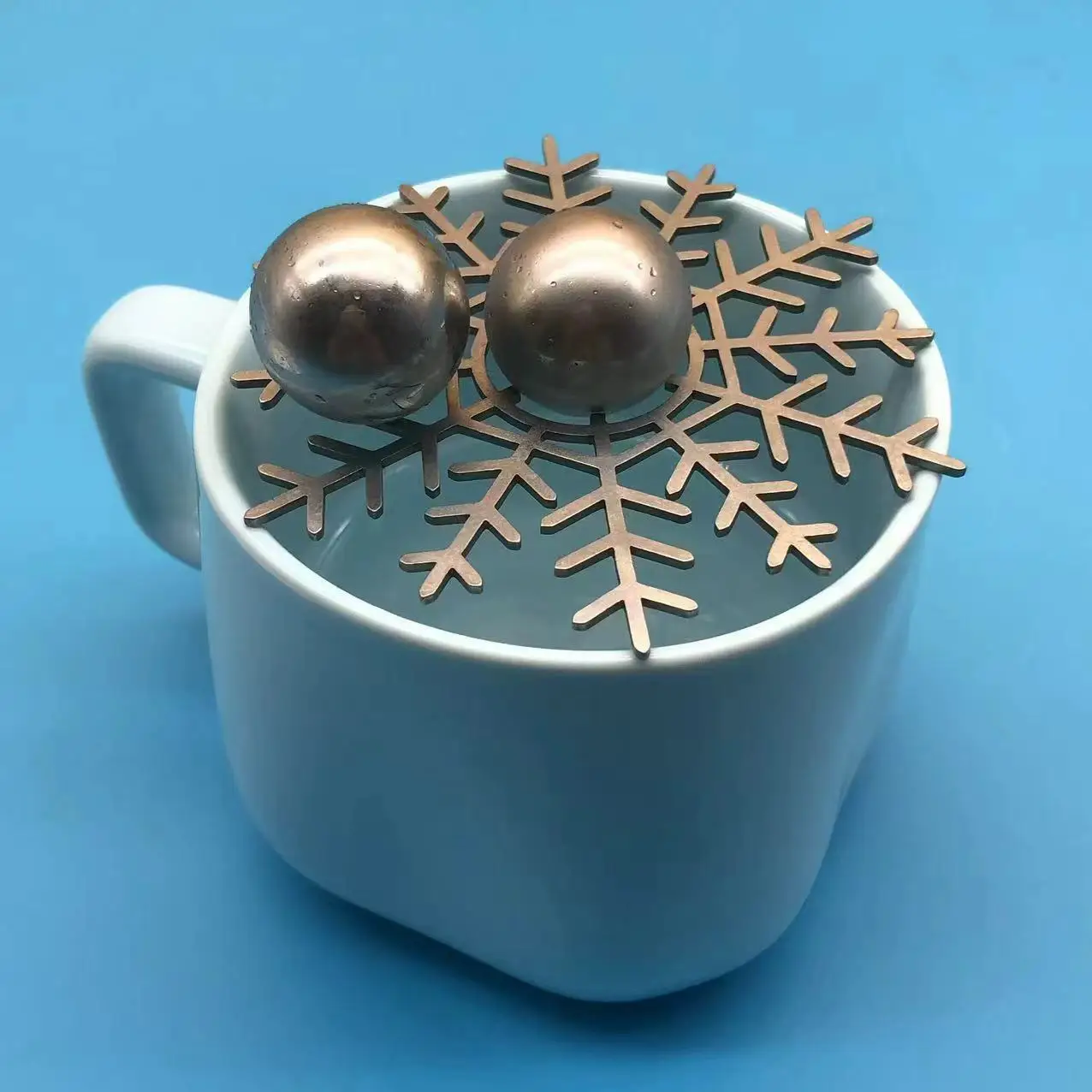 Stand Reusable Espresso Freezing Ball Extract Chilling Tool Stainless Steel Drink Chiller Ice Coffee Balls with for Coffee Lover