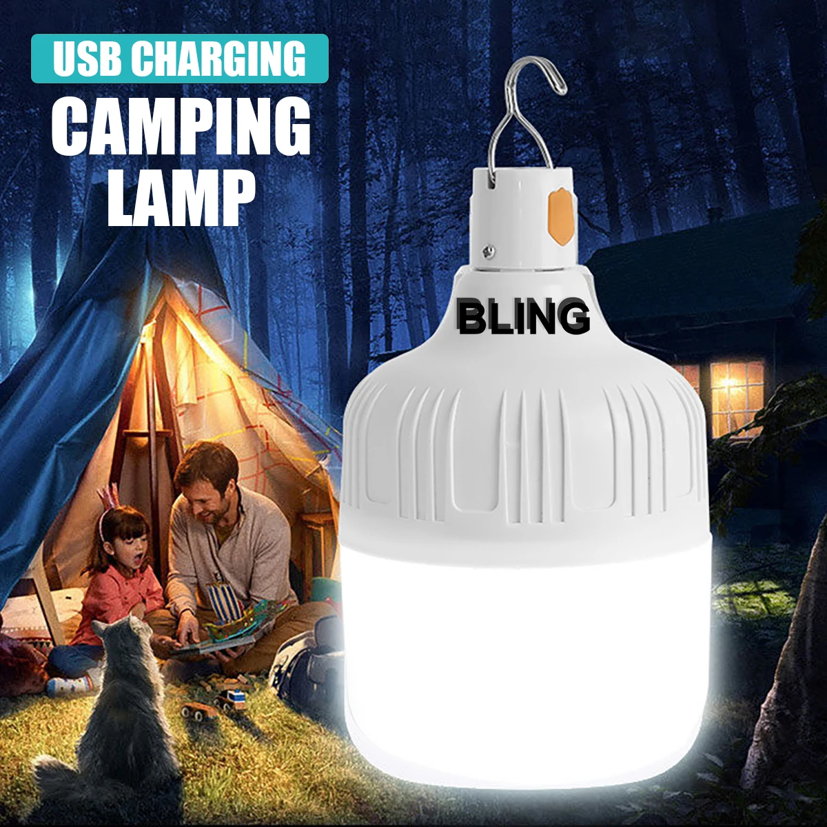 

Super Bright USB Rechargeable LED Bulbs 60W for Night Lights and Camping