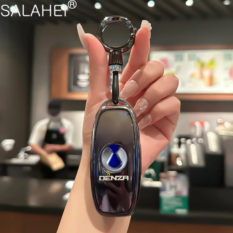 موضة بولي TPU سيارة الذكية مفتاح بعيد غطاء حامي حامل شل حقيبة المفاتيح ملحقات ل BYD Denza D9 DM-i 2022 2023 N7 N8