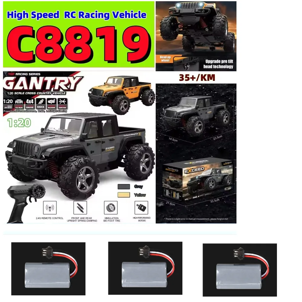 

Original Accessories Battery 7.4v 600mAh For : JJRC C8819 RC Car Battery JJRC C8819 Parts Battery