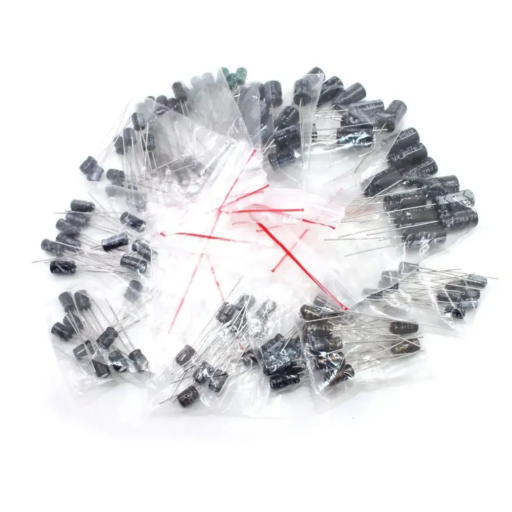 0.22UF~470UF Aluminum electrolytic capacitor assortment kit set pack  12models*10pcs=120pcs