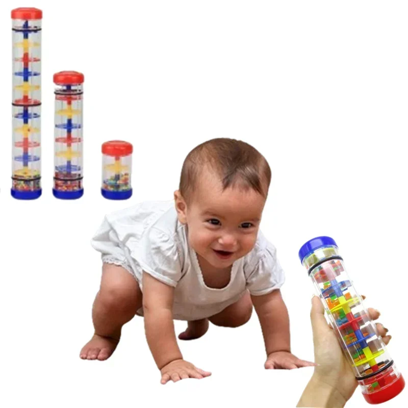 Baby Toys 6 12 Months Developmental Sensory Rain Stick Shaker Rattle Rainmaker Baby Toy Rainstick Musical Instrument for Babies