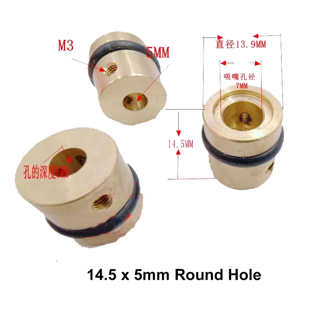 JUKI Nozzle Holder M5 M8 thread round hole nozzle connecting base 14.5mm 17mm 25mm 30mmFor SMT juki 2050 Machine