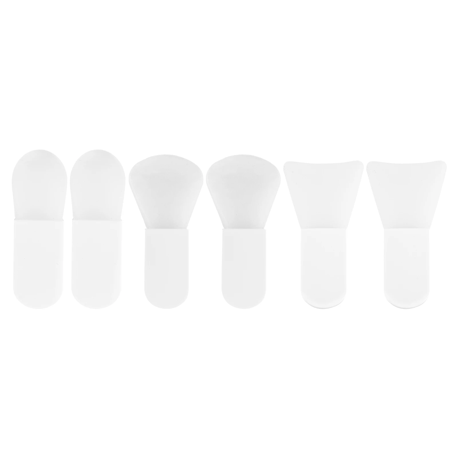 6 uds cepillo de máscara herramientas faciales de silicona aplicador de barro cepillos de cuidado mujeres amigables con la piel cepillos de máscara de barro cara