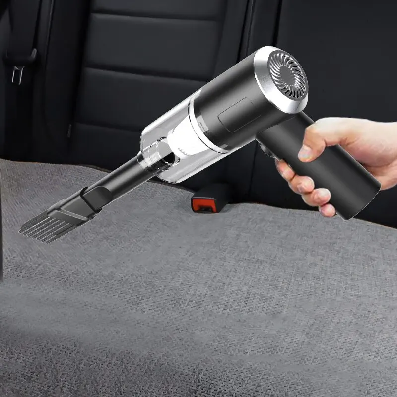 Compact Cordless Vacuum Cleaner 2000PA Powerful Suction for Car Interior