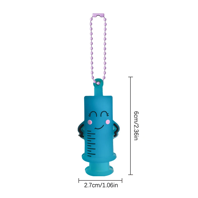 ✰✪1PC Ampoule Bottle Opener Keychain Syringe-Shaped Cutter Nurse Doctor Ampoule Bottle Opener Aid Medication Vial Breaker Tool