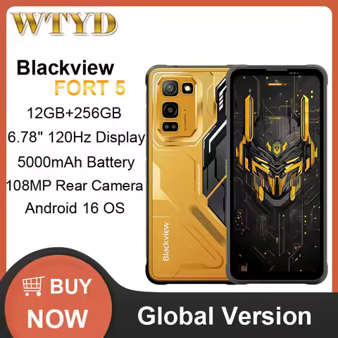 Blackview FORT 5 Rugged Phone 12GB+256GB 6.78'' An...
