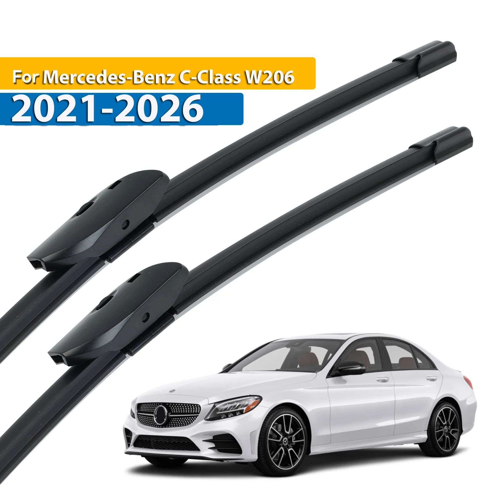 

Erick's Wiper Front Wiper Blades For Mercedes-Benz C-Class W206 2021 - 2026 Windshield Windscreen Window Rain Brushes 22"+22"