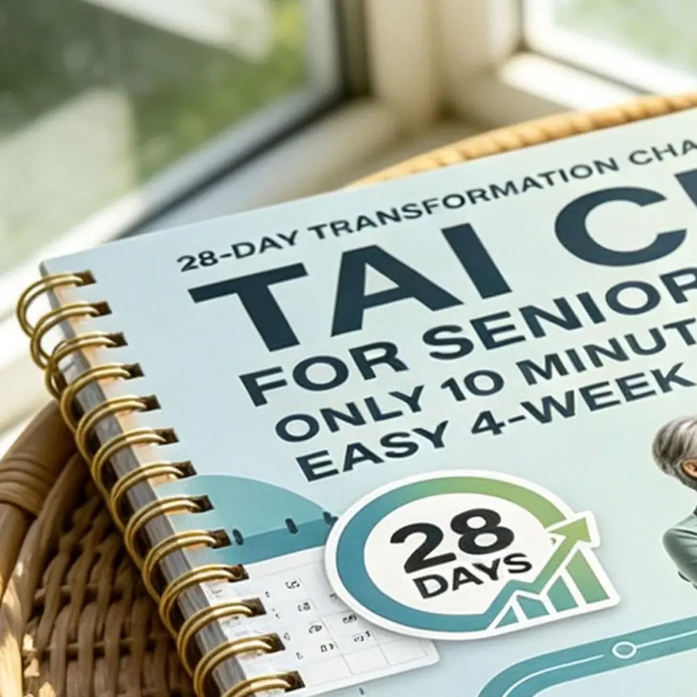 Tai Chi Practice Planner Tai Chi Exercise Book Tai Chi Practice Planner for Seniors 28-day Fitness Log Wellness Tracker Balance