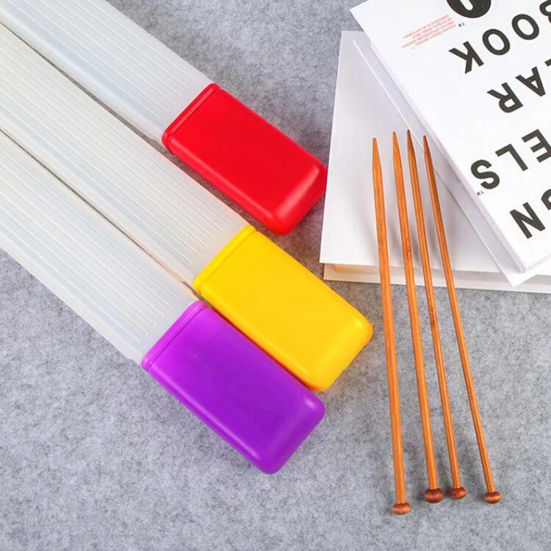 Clear plastic knitting storage box 5 needle storage boxes Sewing needle cartridges plastic containers