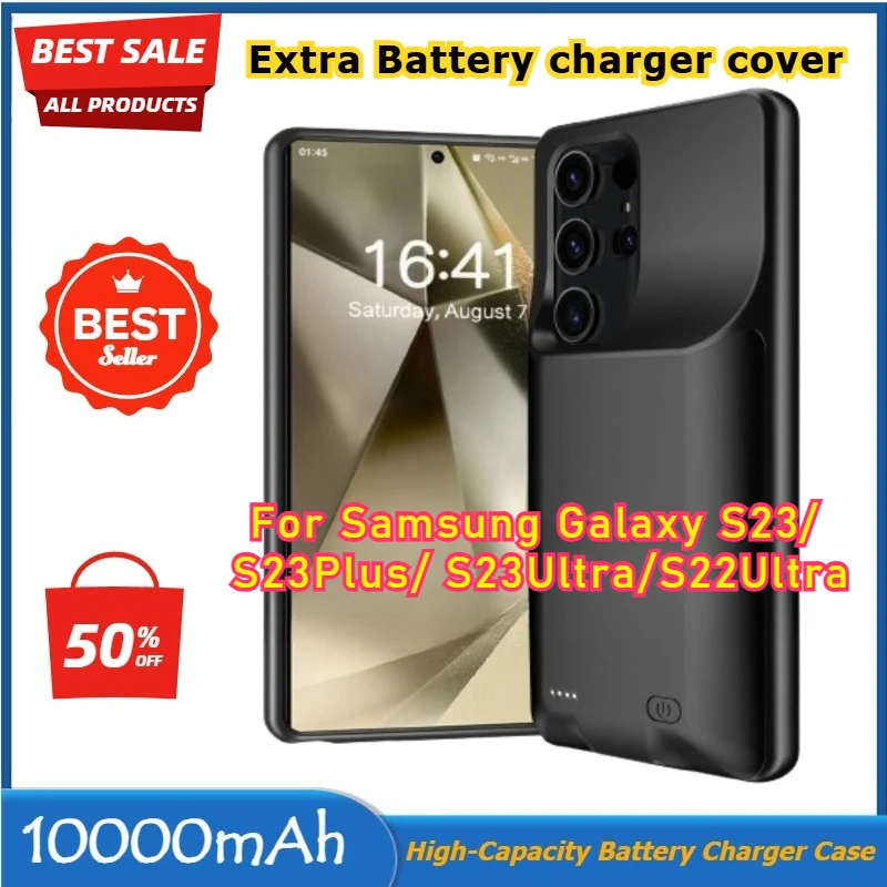 

10000mAh Battery Case for Samsung Galaxy S23/ S23Plus/ S23Ultra/S22Ultra External Battery Charging Charger Case Power Bank Cover