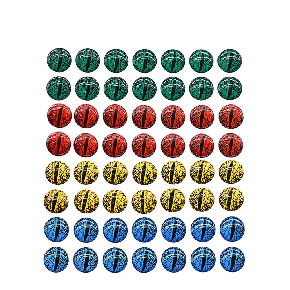 Topranc 3D Crack Fishing Lure Eyes Sticker Artificial Fish Eye DIY Bait Making Tackle Accessory