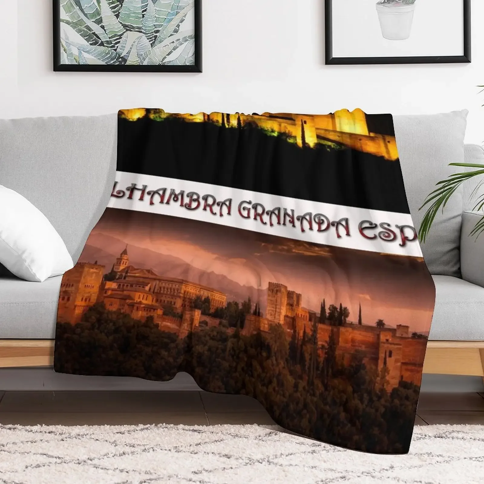 New LA ALHAMBRA GRANADA SPAIN Throw Blanket Multi Purpose Soft Warm Blanket for Home Travel