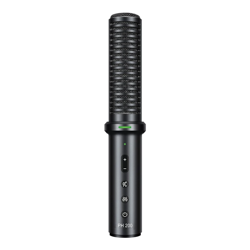 Per PH200 Microfono Karaoke a condensatore portatile portatile Connessione cablata Tutti gli smartphone Telefono Android iPad PC