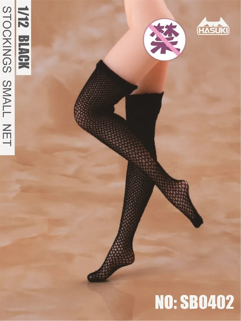 SB04 HASUKI 1/12 Female DOLL  3D mesh stockings Stereoscopic Net stockings for 6 Inch TBLeague T01 Figure Clothing