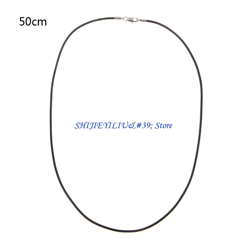 E21F Waxed Cord Braided Leather Necklace Rope Strong Soft and Comfortable 45/50cm