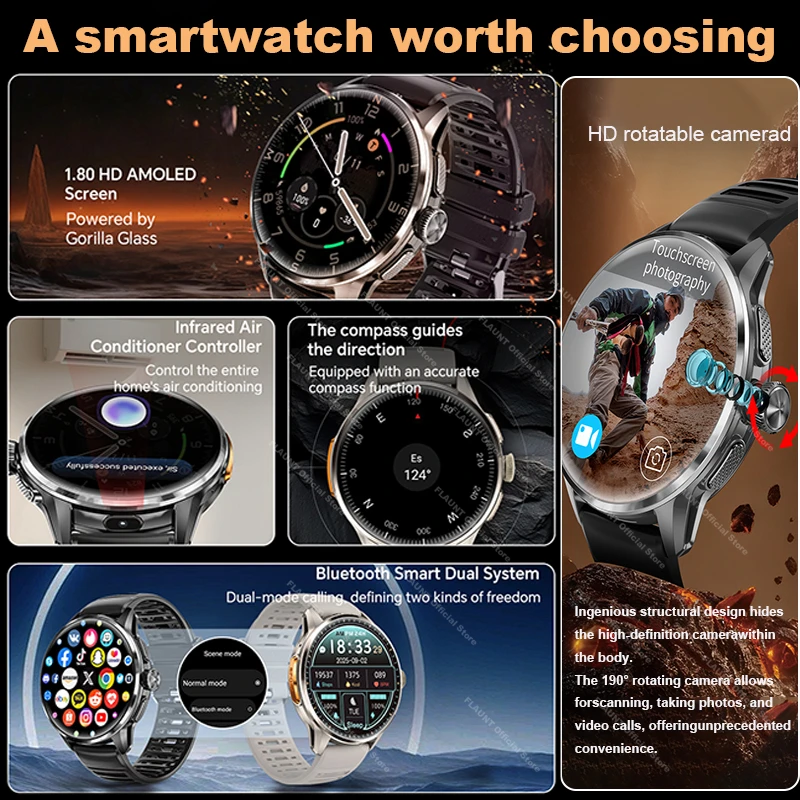 Novo Smartwatch 4G 2026 com GP - Smartwatch Watches For Men With Gps avaliação e preço