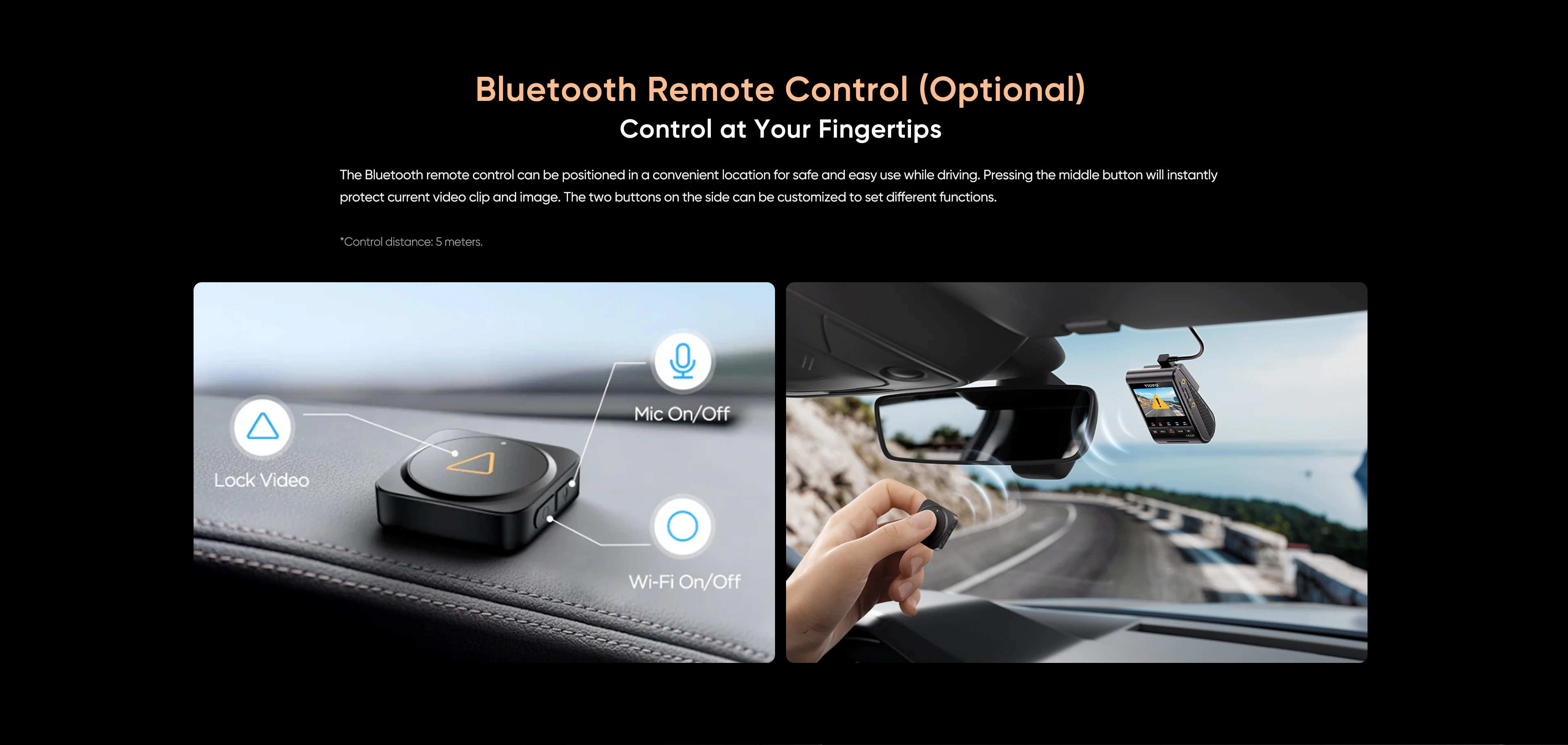 VIOFO A329S 2CH 4K 60FPS+2K HDR GPS Wi-Fi 6 Dash Cam with Sony STARVIS 2 Sensor, Support SSD Storage, Low Power Impact Detection