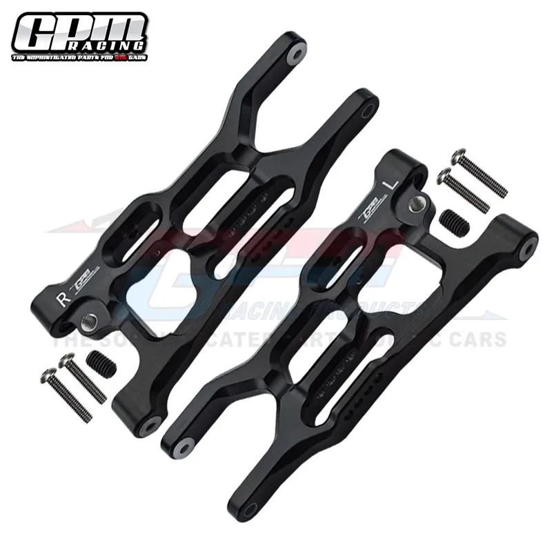 Brazos inferiores traseros de aluminio GPM para LOSI 1/10 Lasernut Tenacity Ultra 4 Rock LOS234017 LU4056 piezas de coche de Control remoto
