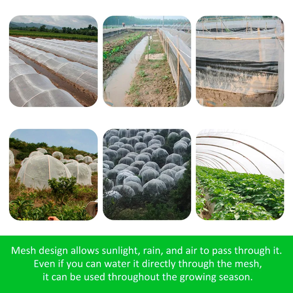 Garden Vegetable Insect Protection Net 60Mesh Plant Vegetables Fruit Care Cover Greenhouse Pest Control Anti-Bird Protective Net