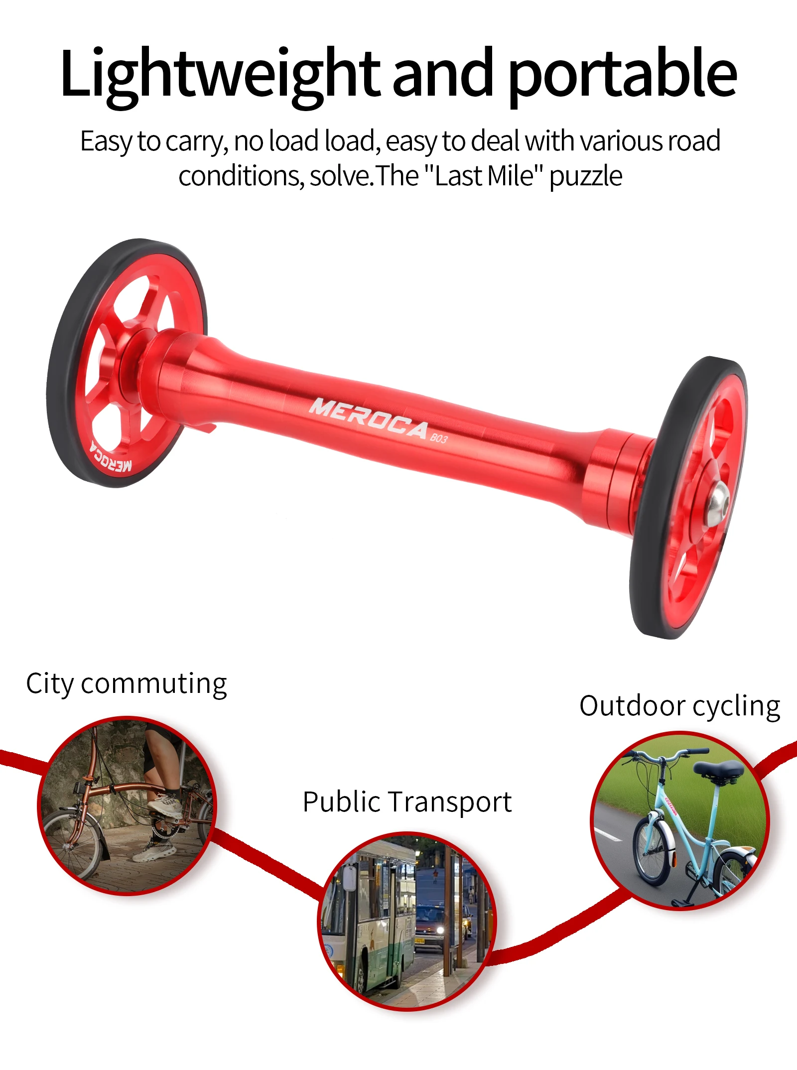 MEROCA Klapp Fahrrad Easy Rad Verlängerung Stange Teleskop Bar Fahrrad Aluminium Legierung Hinten Cargo Rack Teile Für Brompton – Detail 4