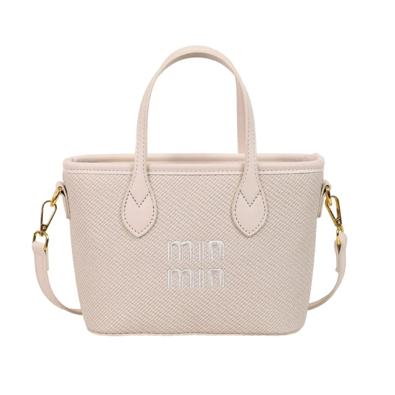 The 2025 New Women's Bag, A Large-capacity, Light Luxury Single-shoulder Bag, Is Woven and Versatile for Commuting