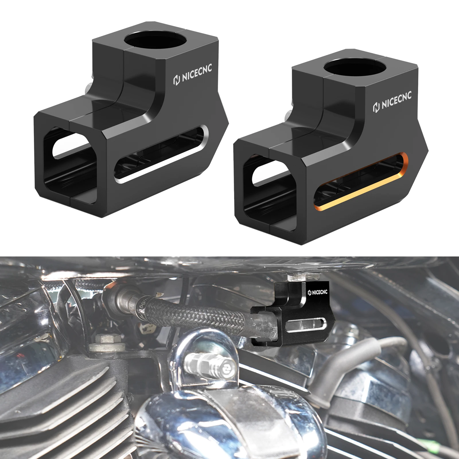 

For 2017-2023 Harley RG Road Glide/Special Fuel Hose Line Fitting Guard Cover for Harley Road King Street Glide Ultra Limited