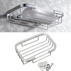 Portable Stainless Steel Soap Dishes Wall Mounted Shower Soap Holder Bathroom Storage Box Container Soap Dish Basket Tray New