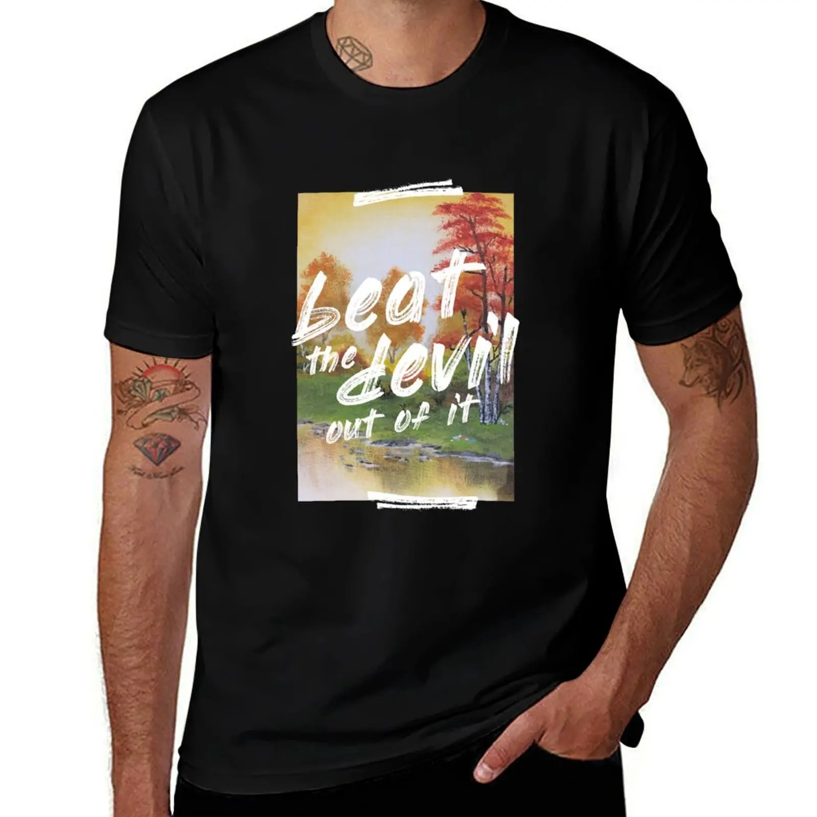 Beat the devil out of it - autumn version T-Shirt Minimalist Casual Short Sleeve Top T-Shirt
