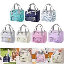 Thermal Lunch Bags Portable Oxford Fresh Cooler Pouch for Office Student Convenient Lunch Box Tote  Food Container Bag