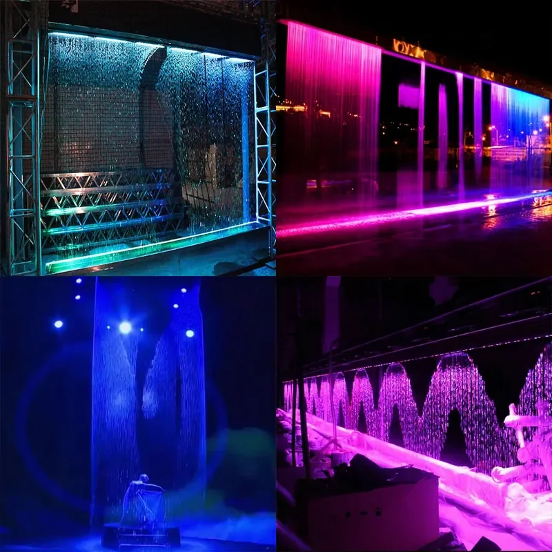 Fenlin Digital Water Curtain Display LED Waterfall for Hotel Lobby Commercial Plaza