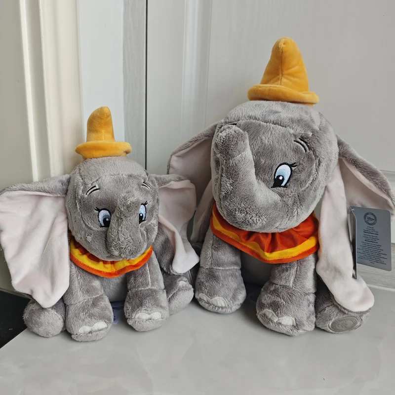 Dark Grey Original Dumbo Elephant Plush Toys Stuffed Animals Good Soft Doll for Birthday Gift