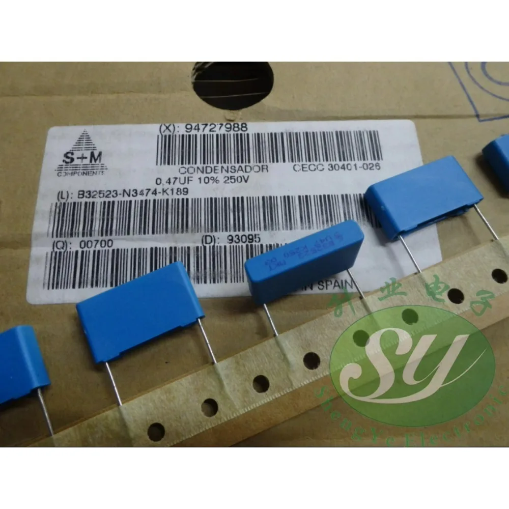 

10PCS EPCOS 0.47uf/250v 470nf u47 474 brand new 22mm film capacitor