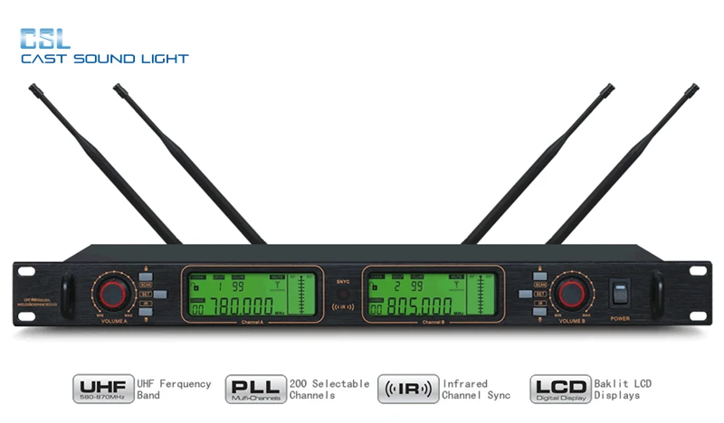 Professional UHF True Diversity Handheld Microphone For Stage Performance And Studio Use Wireless Karaoke